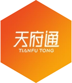 橙色背景天府通logo