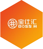 橙色背景宝仕汇logo
