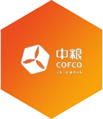 橙色背景中粮logo