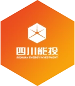 橙色背景四川能投logo