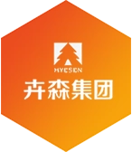 橙色背景卉森集团logo